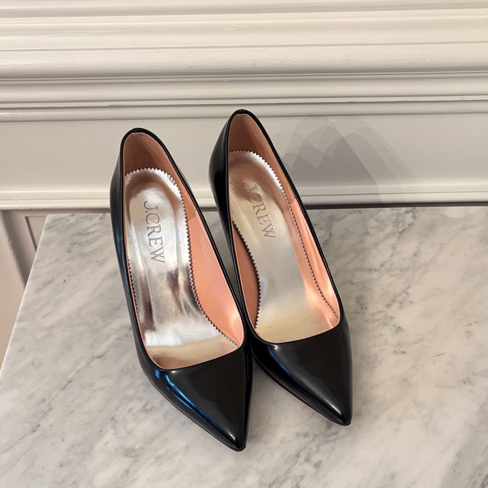 J. Crew Classic Black Wedges